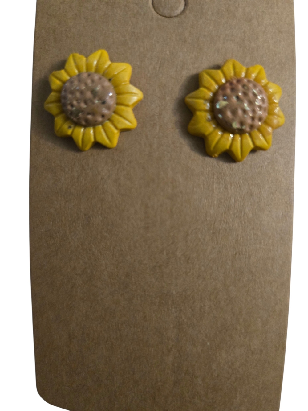 Sunflower Stud Earrings in Yellow
